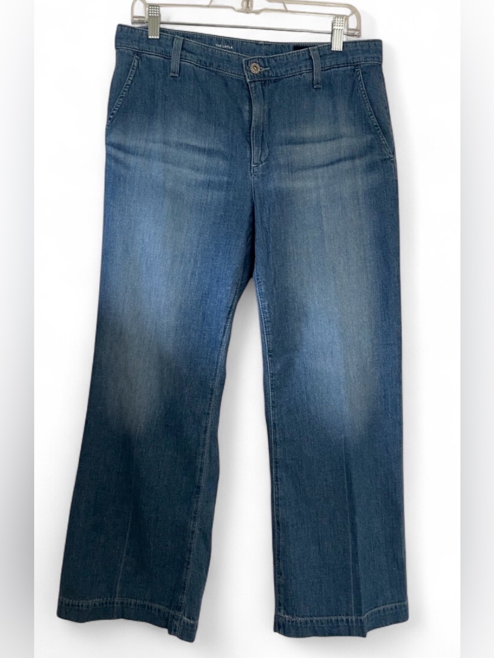 AG Adriano Goldschmied The Layla Cropped Flare Trouser Womens Size 30